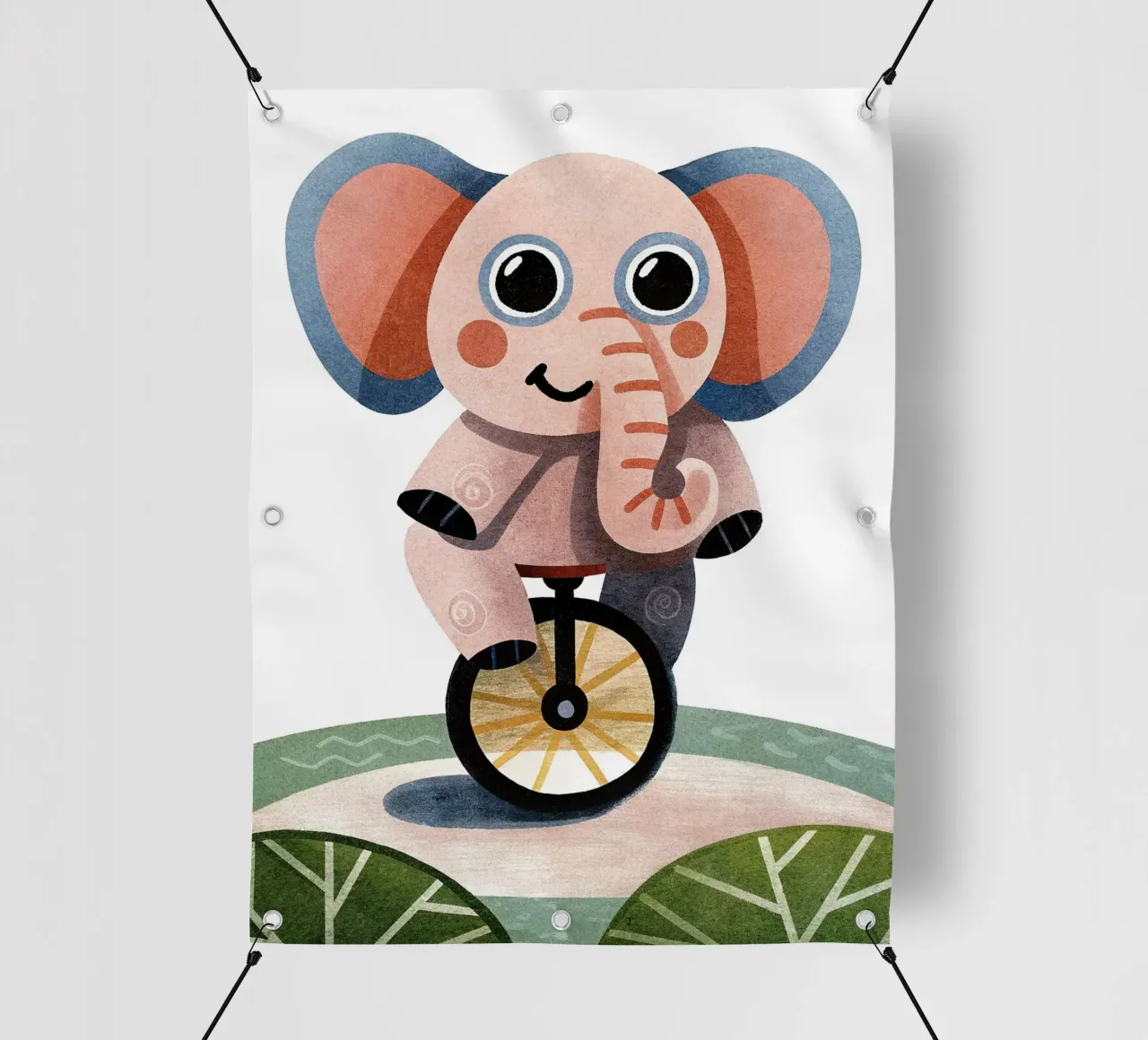 elefante elegante telo in pvc da 🐹 BABY ART PRINTS
