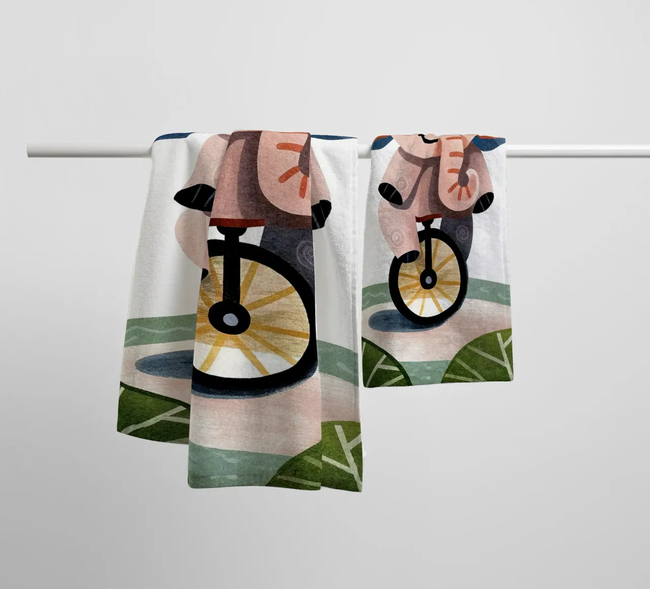 elegant elephant towel by 🐹 BABY ART PRINTS