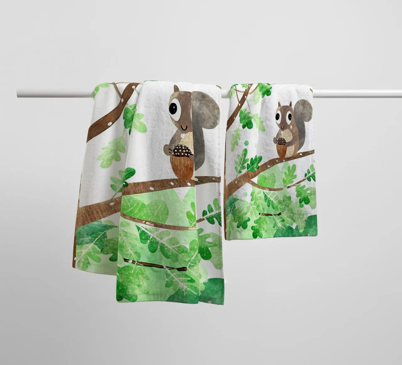 A very intelligent squirrel towel by 🐹 BABY ART PRINTS