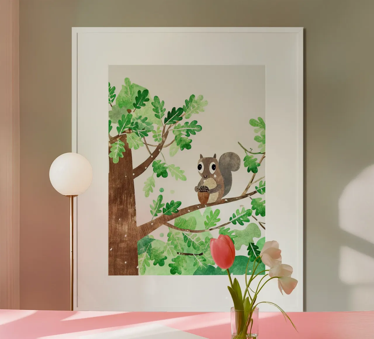 Uno scoiattolo molto intelligente poster con telaio in alluminio da 🐹 BABY ART PRINTS