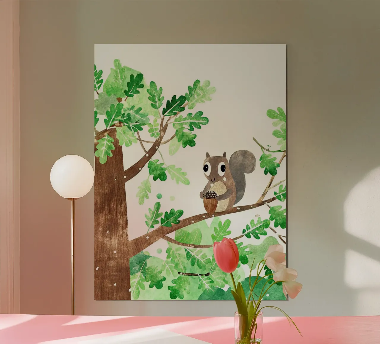 Uno scoiattolo molto intelligente poster con telaio in alluminio da 🐹 BABY ART PRINTS