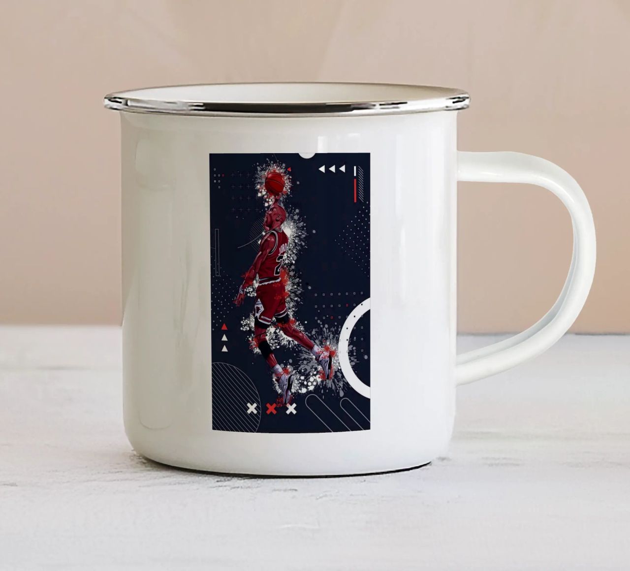 Michael Jordan tazza in smalto da Agus Creative