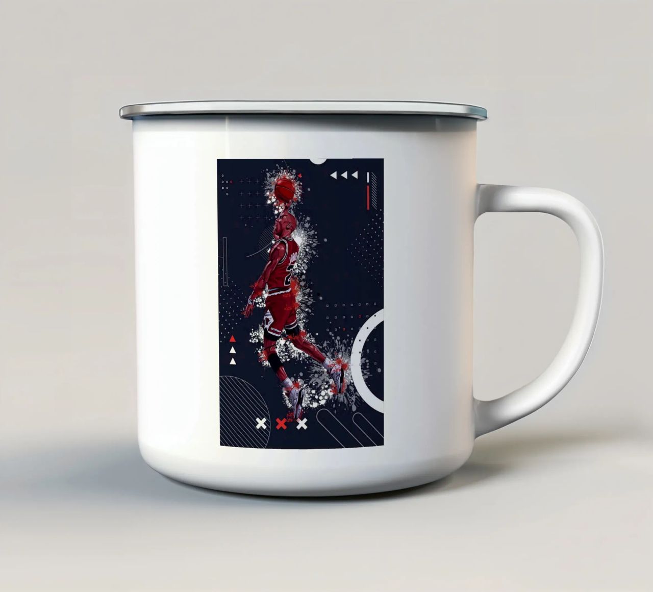 Michael Jordan tazza in smalto da Agus Creative
