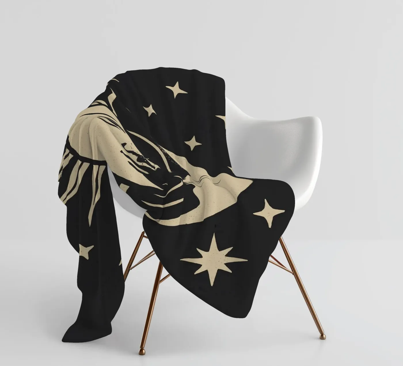 Sun And Moon Fleecedecke von treechild