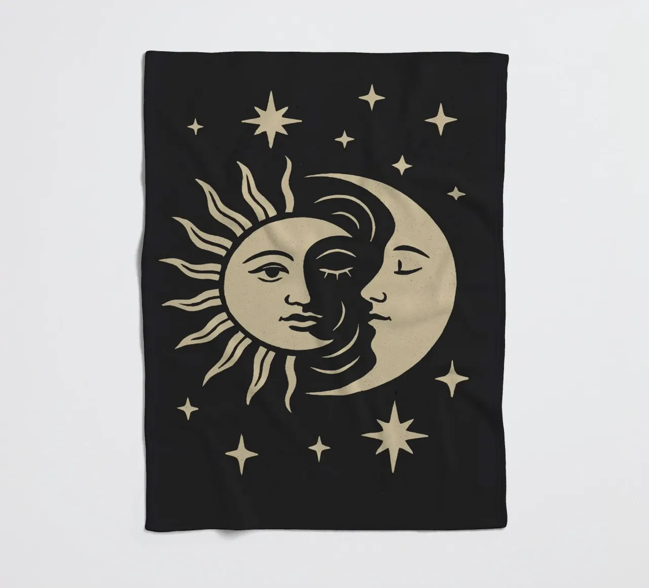 Sun And Moon coperta in pile da treechild