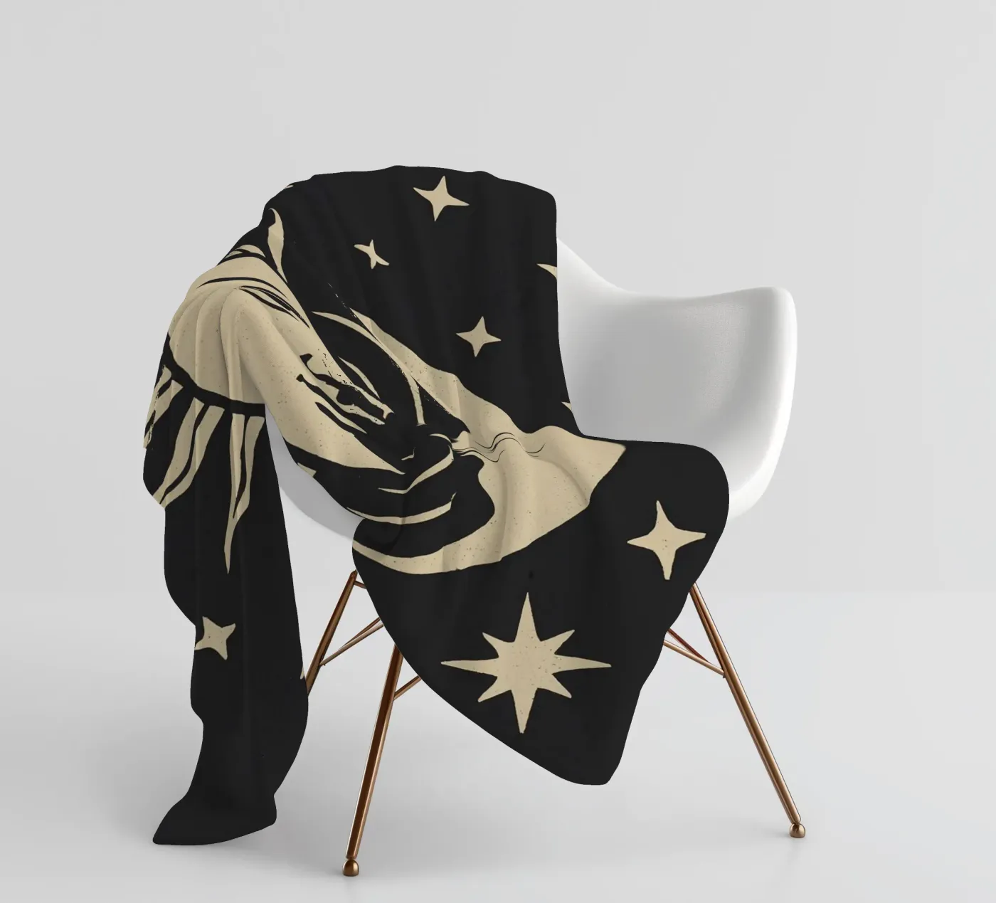 Sun And Moon Fleecedecke von treechild