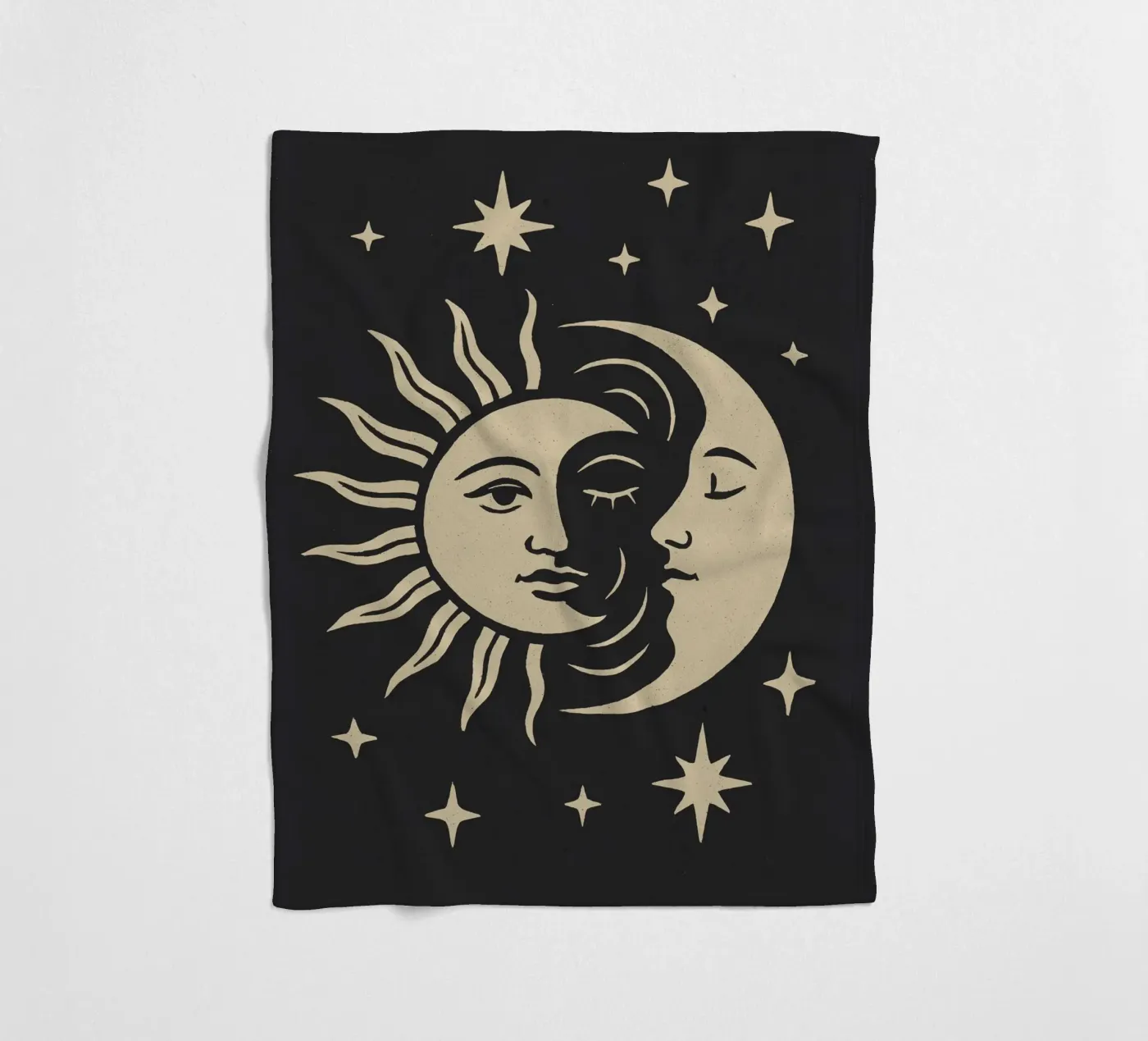 Sun And Moon Fleecedecke von treechild