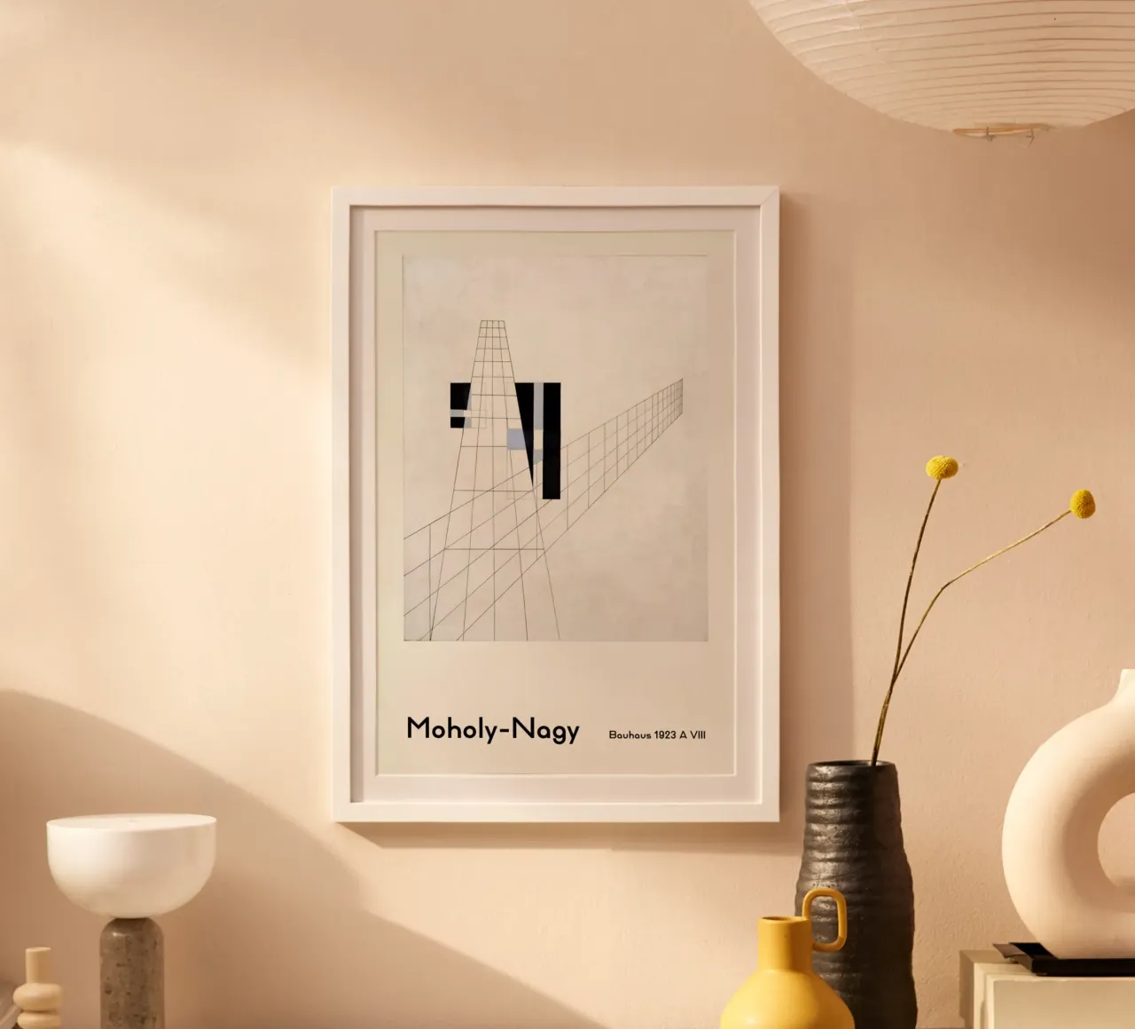 László Moholy-Nagy - A VIII poster con telaio in alluminio da ARTOTHEK