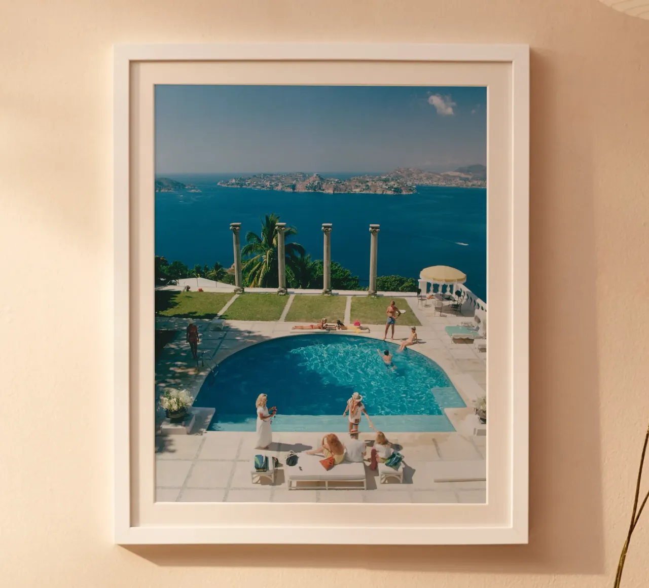The pool at Villa Nirvana, Acapulco, Mexico. Old Acapulco ca hahnemühle by Popo Photograph