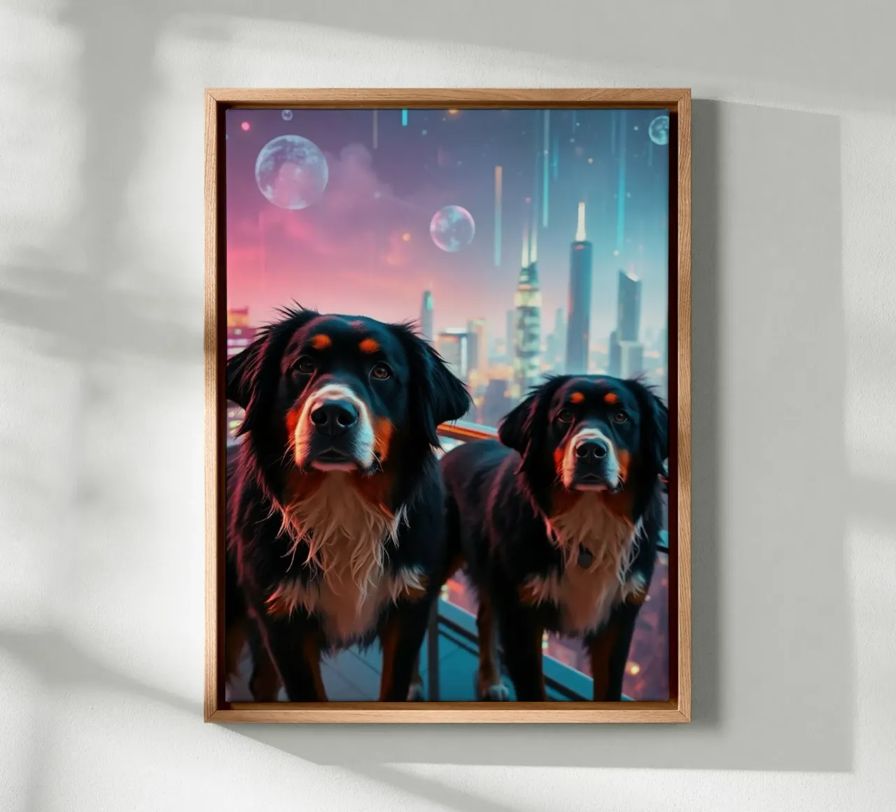 Bellissimo cane da montagna bernese #9 tela con Cornice a cassetta da Yumis.Beargang.and.Me