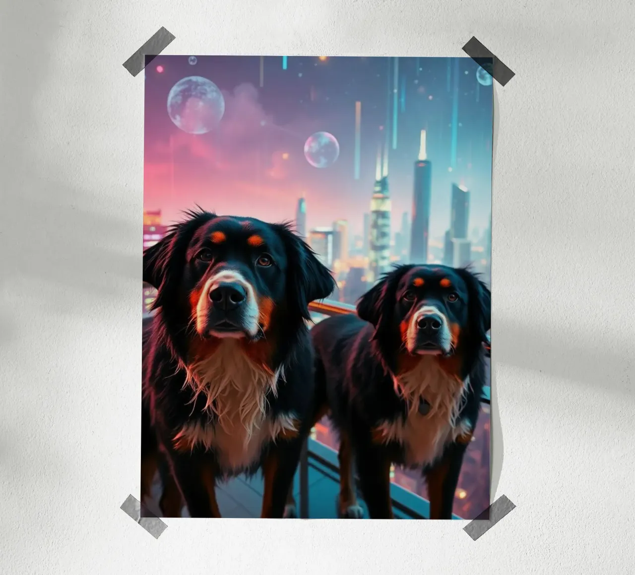 Bellissimo cane da montagna bernese #9 poster da Yumis.Beargang.and.Me
