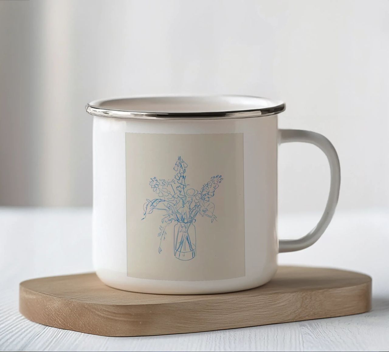 Studio dei fiori tazza in smalto da Reece Shop