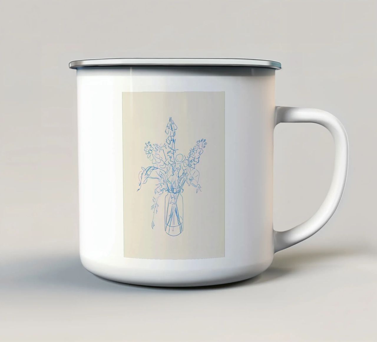 Studio dei fiori tazza in smalto da Reece Shop