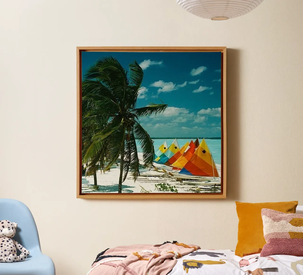 Treasure Cay' tela con Cornice a cassetta da Popo Photograph