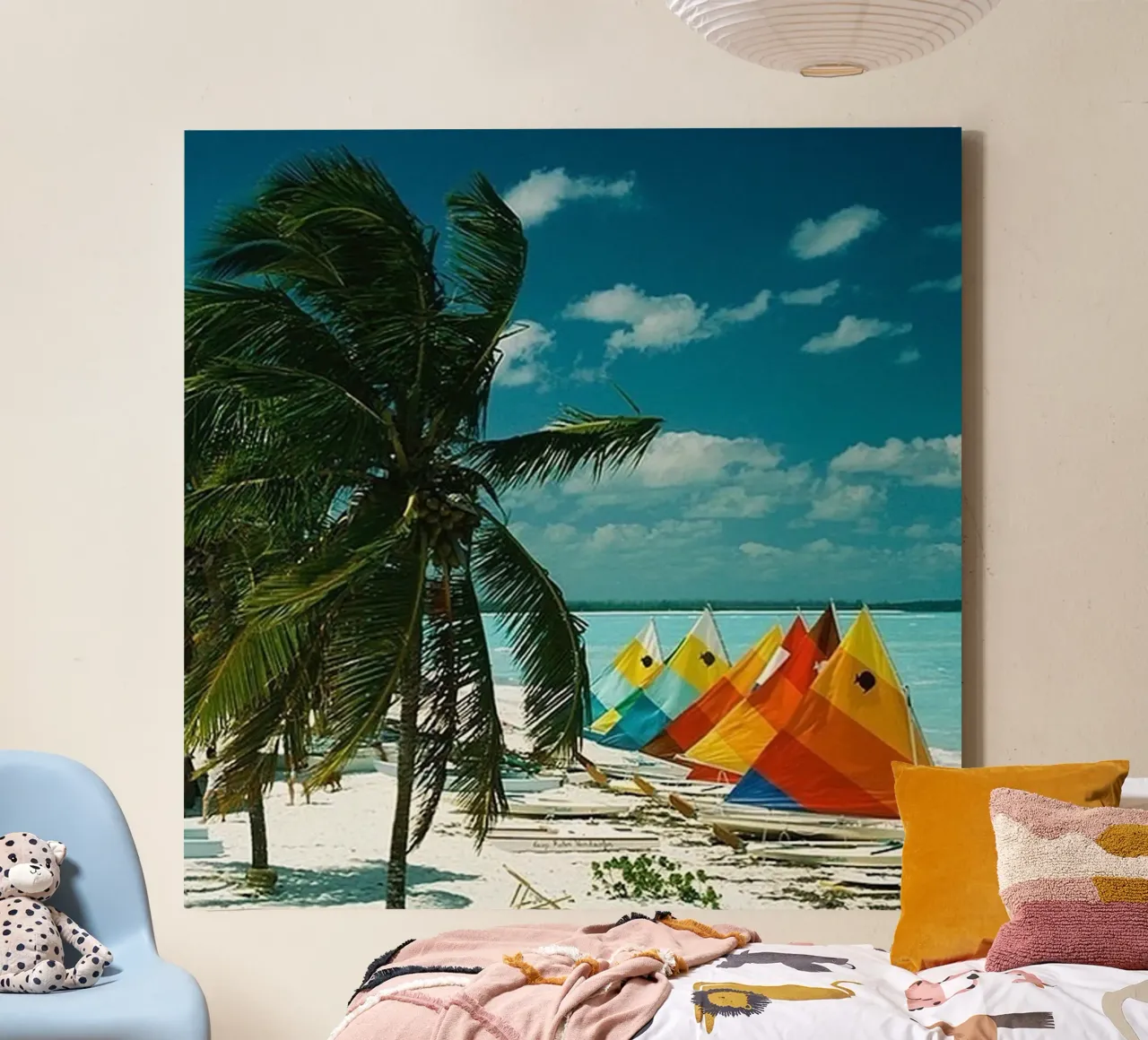 Treasure Cay' tela con Cornice a cassetta da Popo Photograph