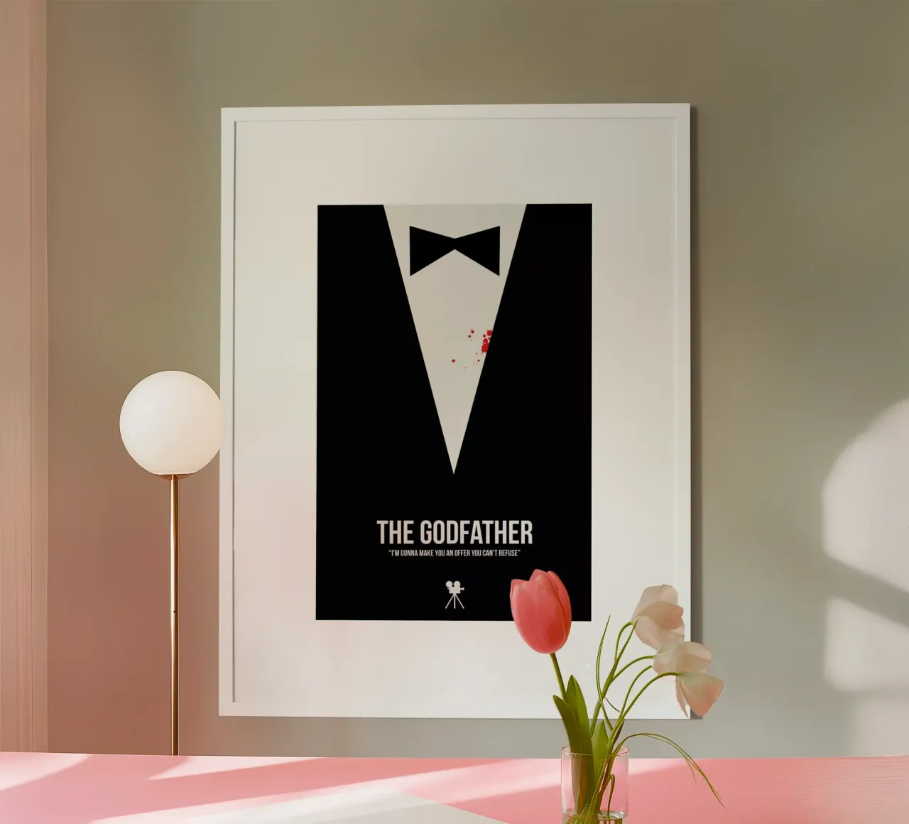 The Godfather poster met kunststof frame van Naxart