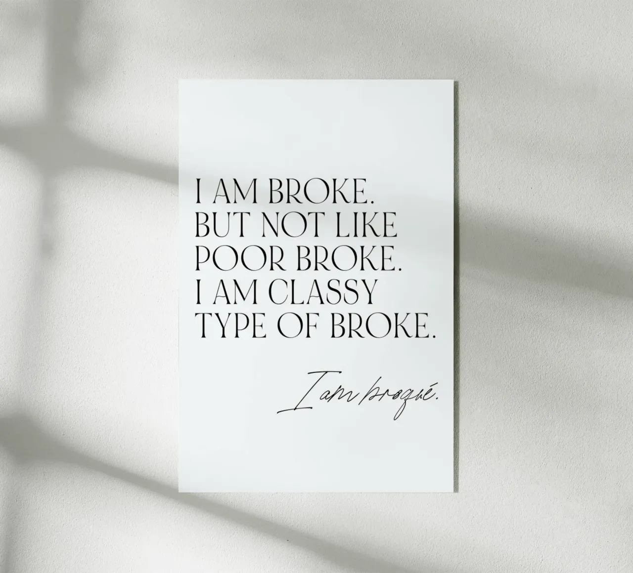 Broqué plexiglas de typealive