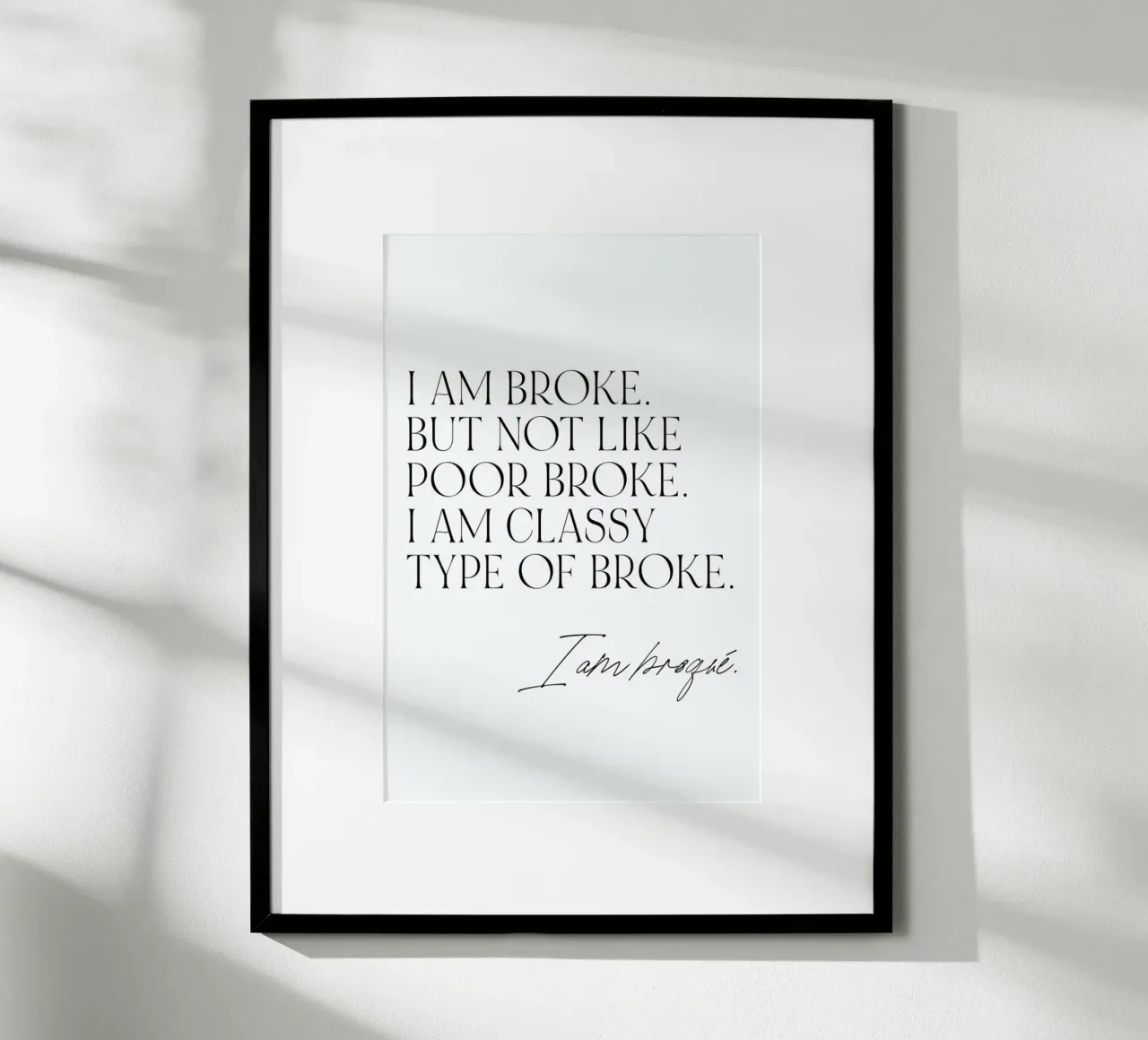 Broqué Poster von typealive