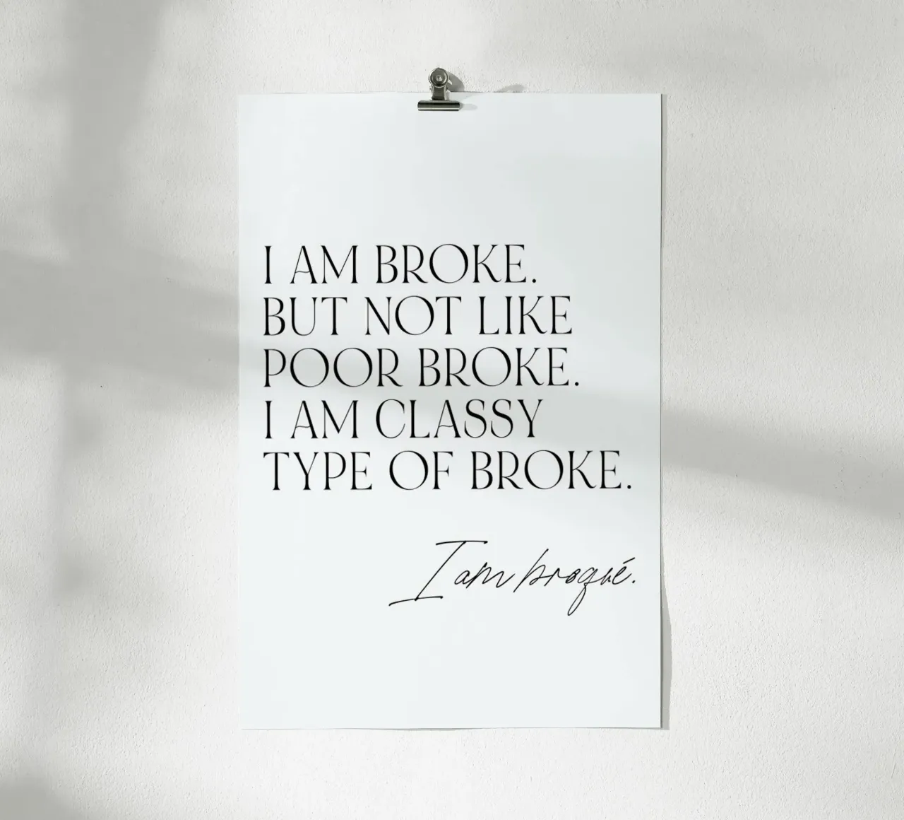 Broqué Poster von typealive