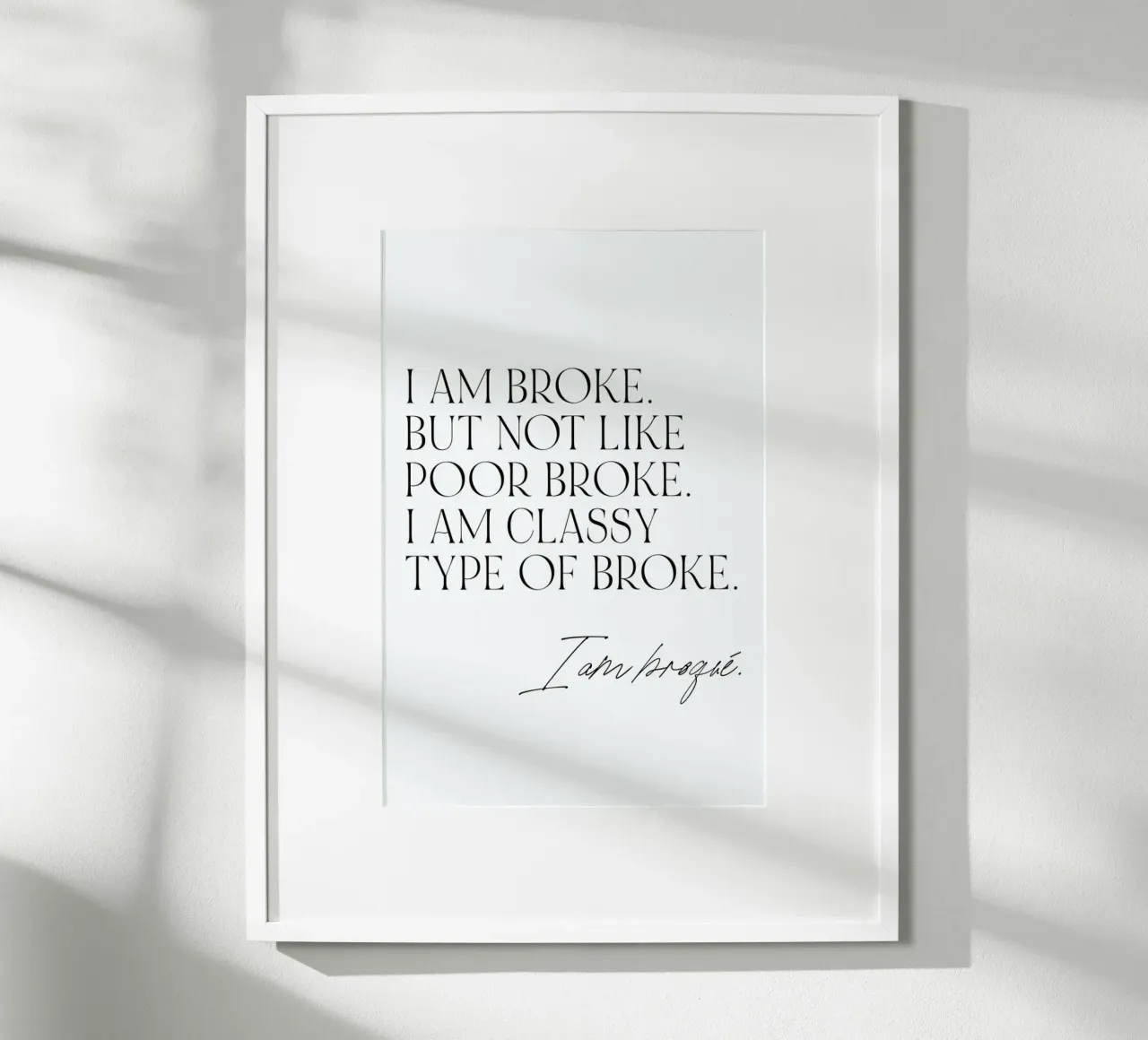 Broqué Poster von typealive