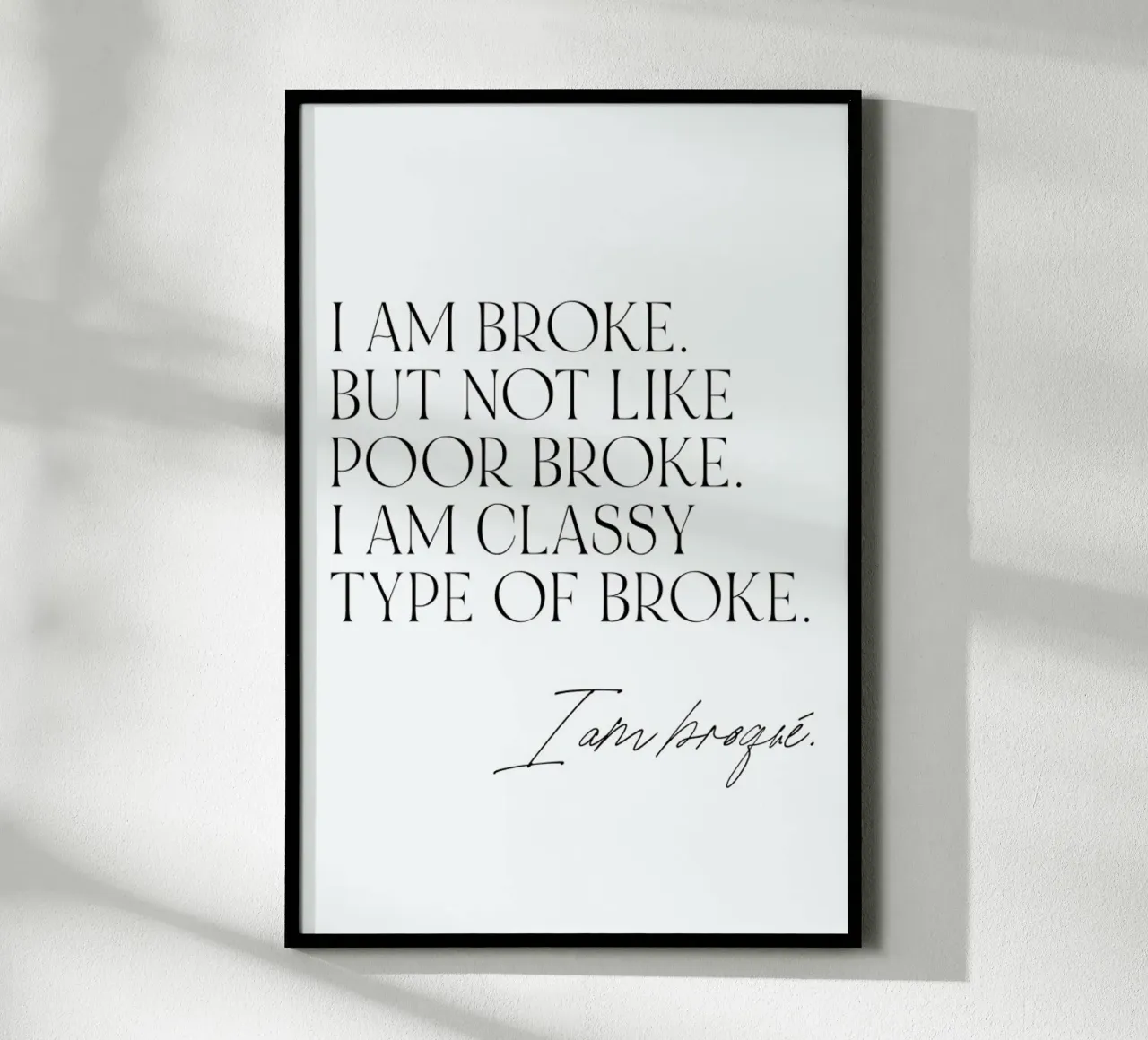 Broqué Poster von typealive