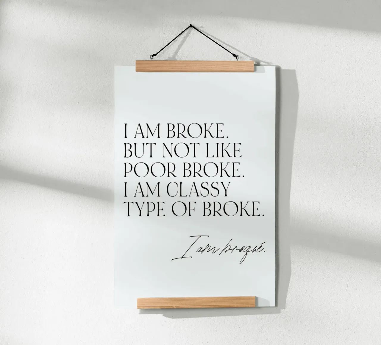 Broqué Poster von typealive