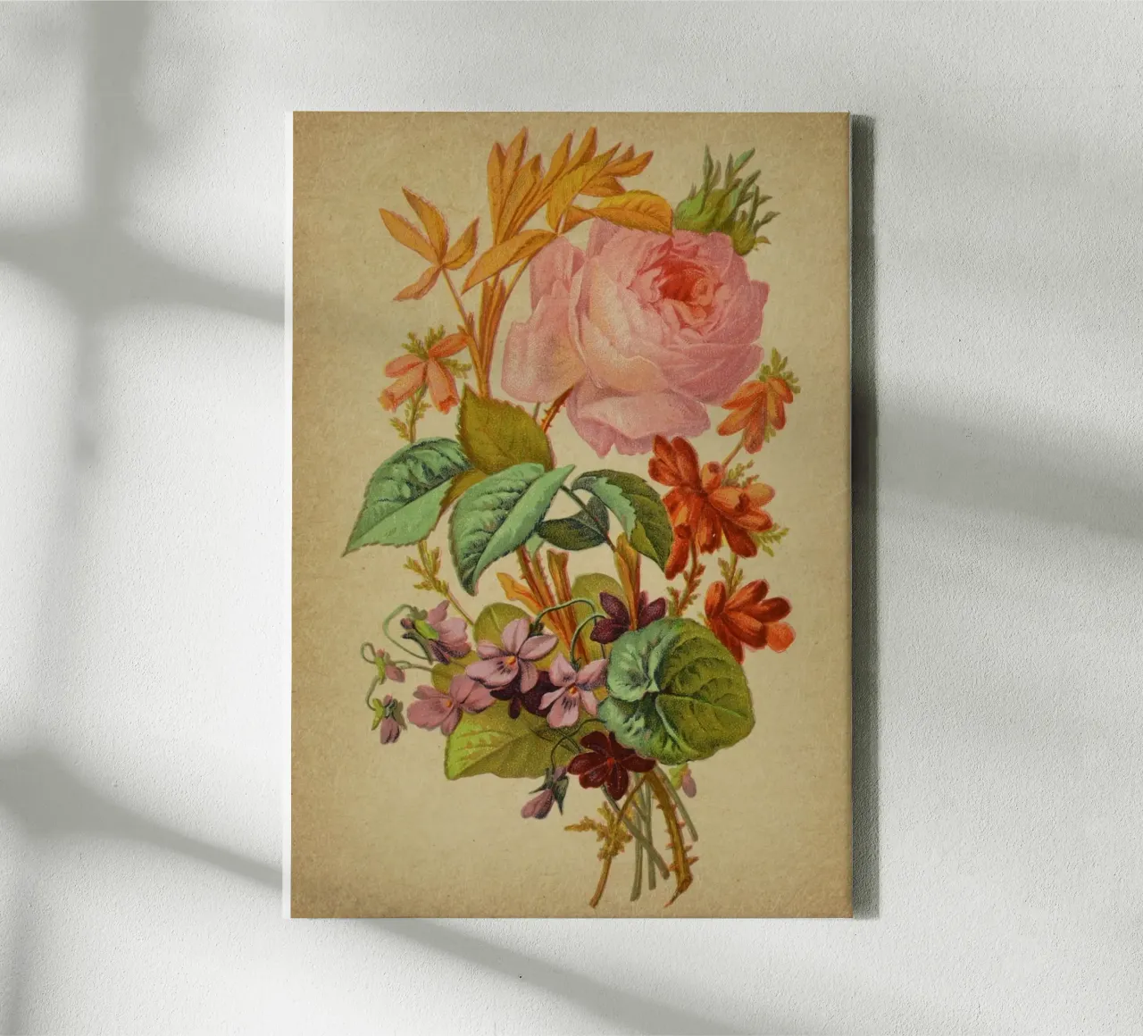 Bouquet no. 1 tela con Cornice a cassetta da vintagebotanics