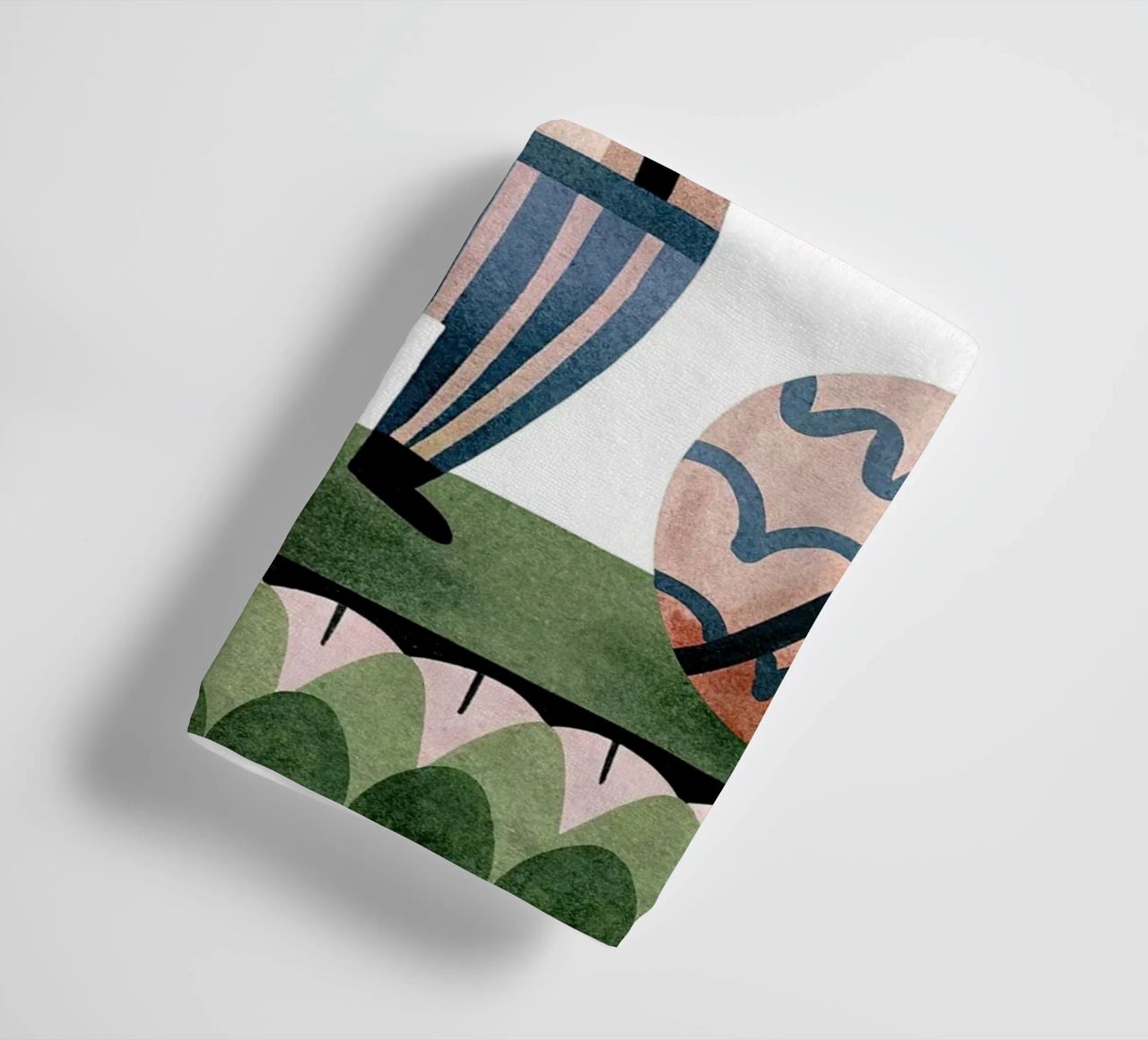 The juggling rabbit towel by BABY ART PRINTS