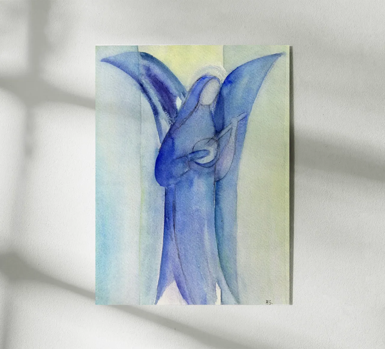 Engel mit Laute plexiglass da Engelbilder