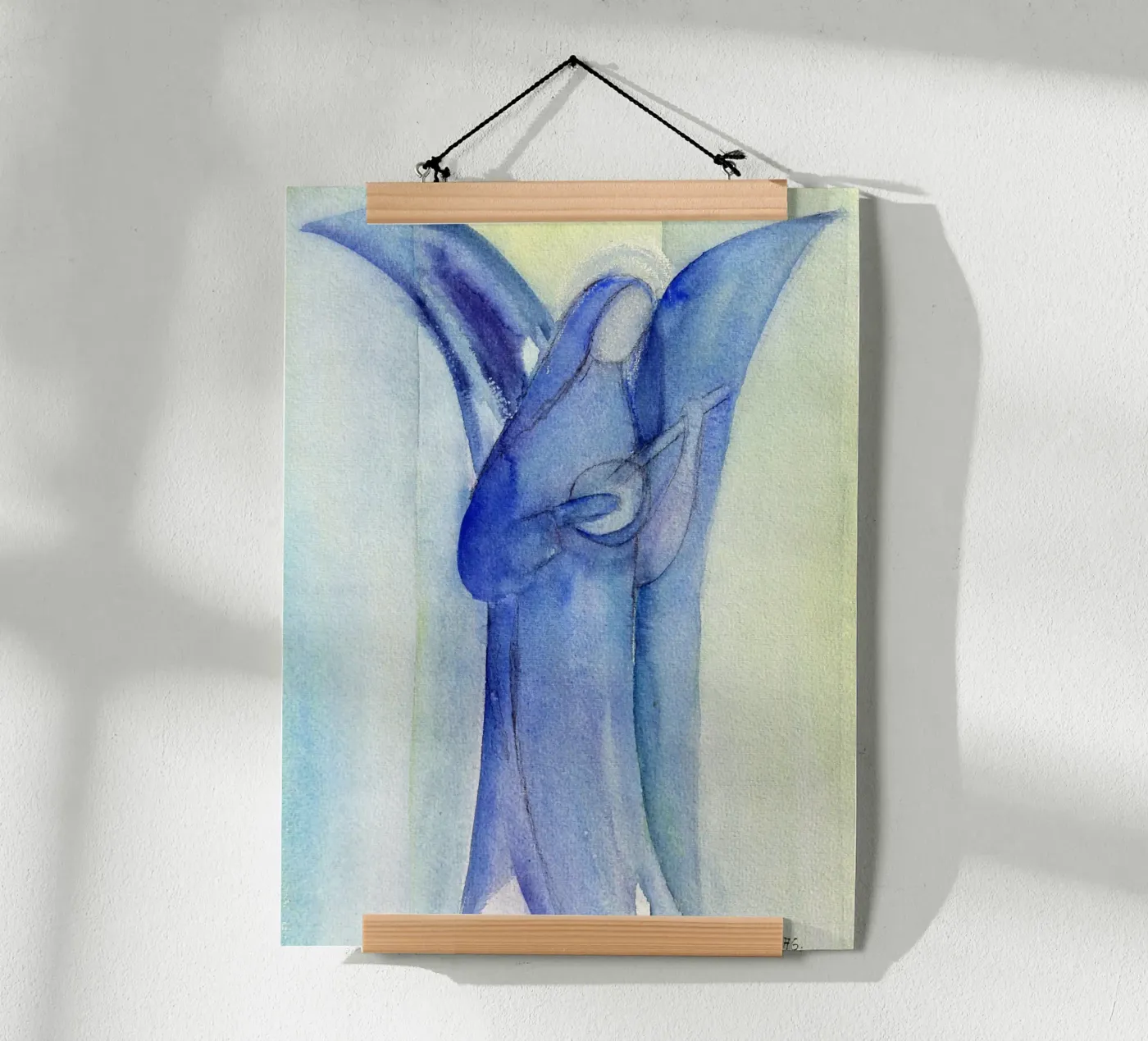 Engel mit Laute poster da Engelbilder