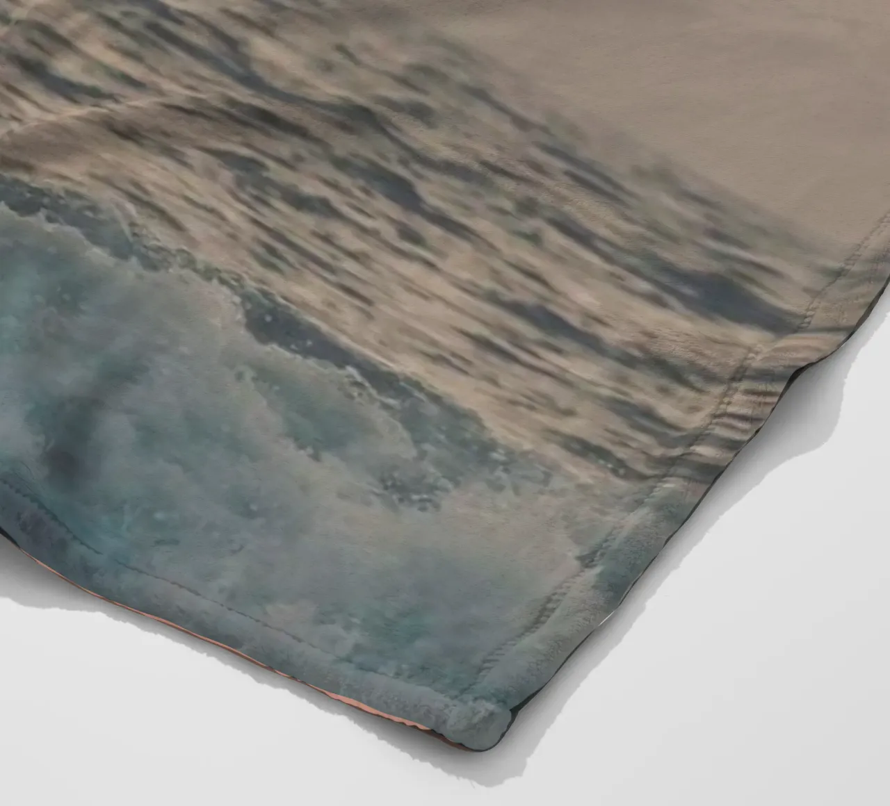 Pink Beach Sunset fleece blanket by Victoria Frost