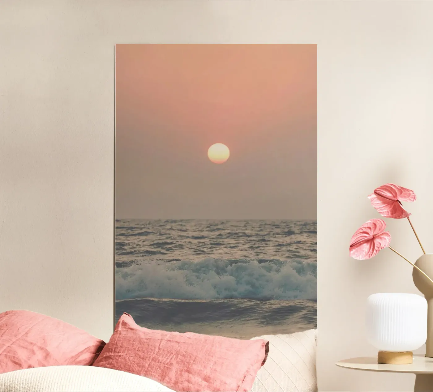 Pink Beach Sunset poster da Victoria Frost
