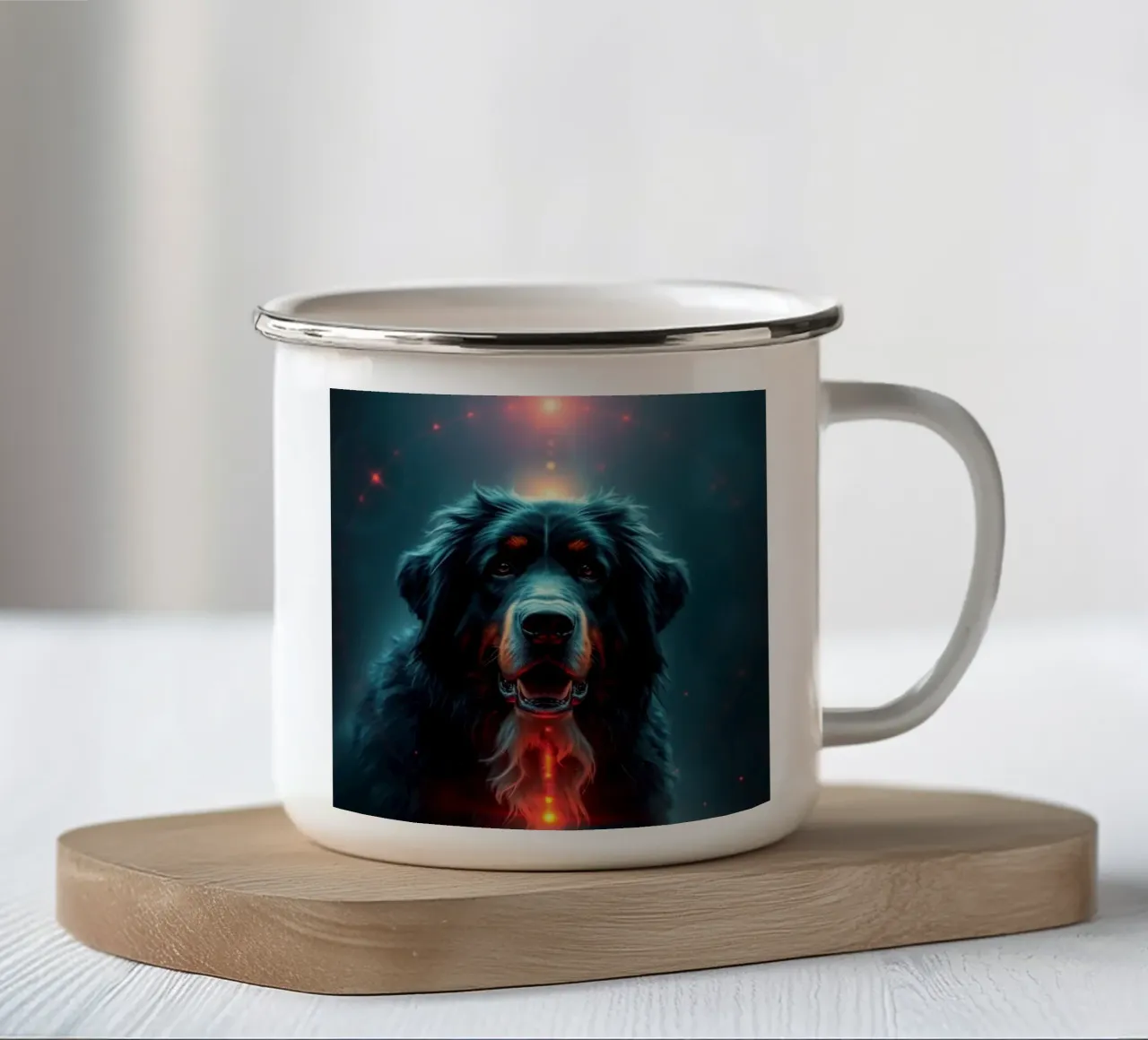 Bellissimo cane da montagna bernese #13 tazza in smalto da Yumis.Beargang.and.Me