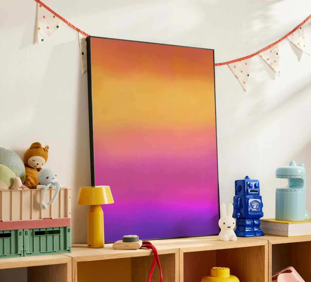 Metamorphosis - Gradient Pink Joy alu-dibond by Petra Lang