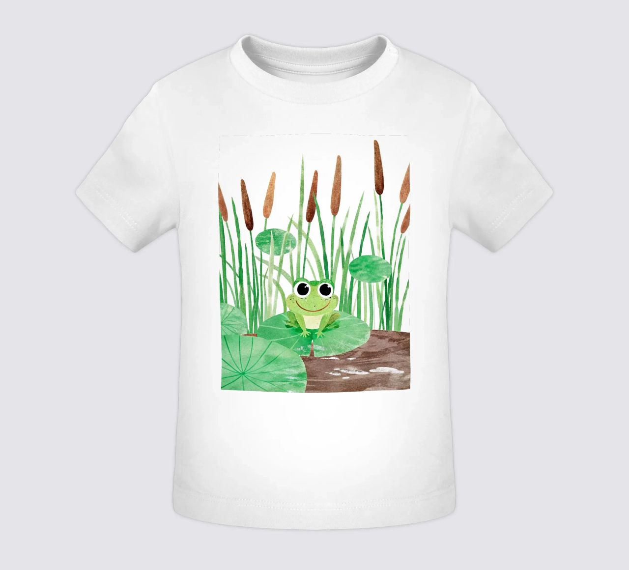 Una piccola rana molto felice maglietta neonato da BABY ART PRINTS