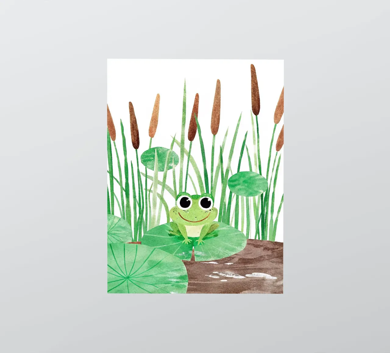 Ein sehr glücklicher kleiner Frosch Sticker von 🐹 BABY ART PRINTS