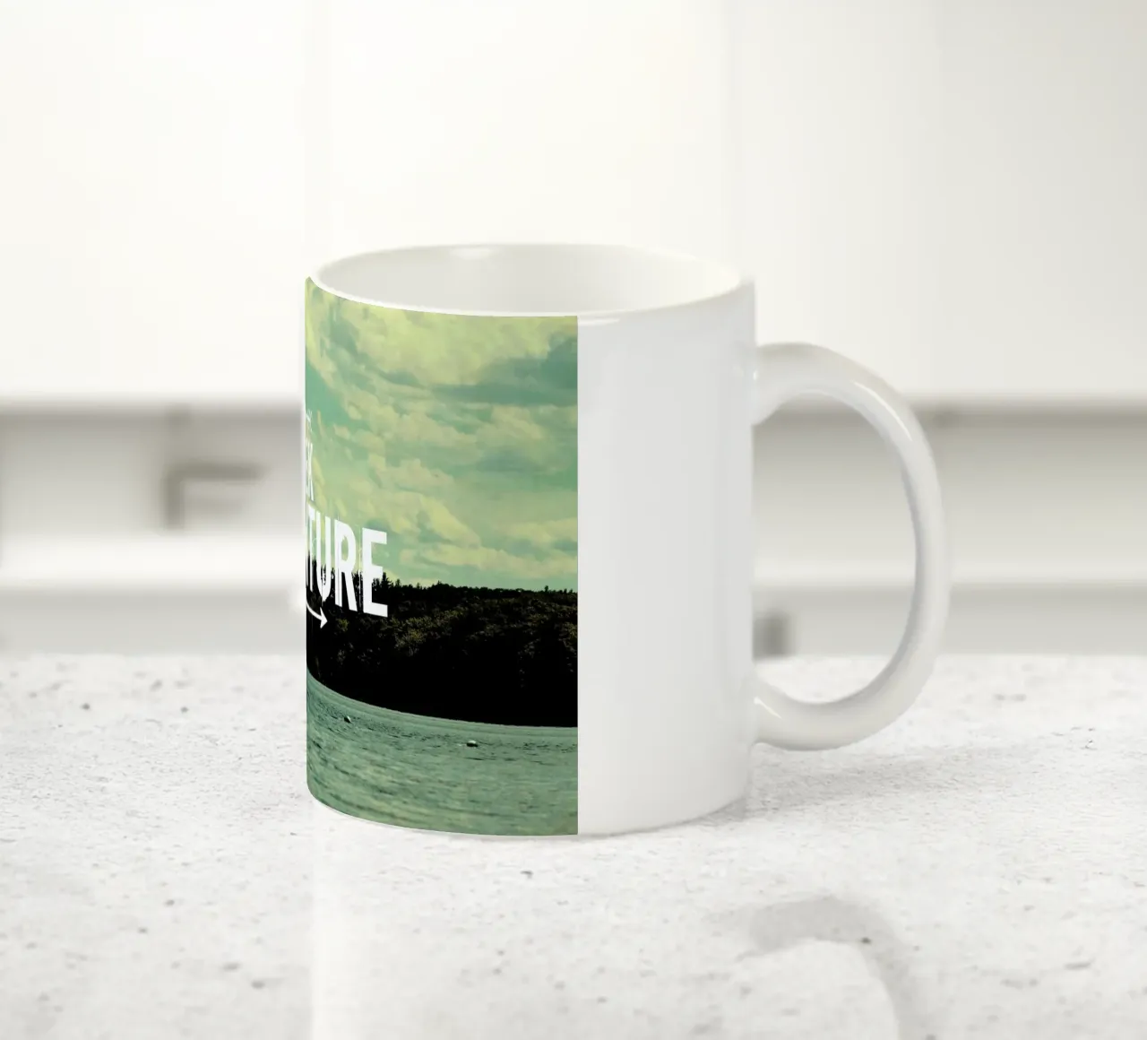 Seek Adventure tazza in ceramica da Vintage Skies