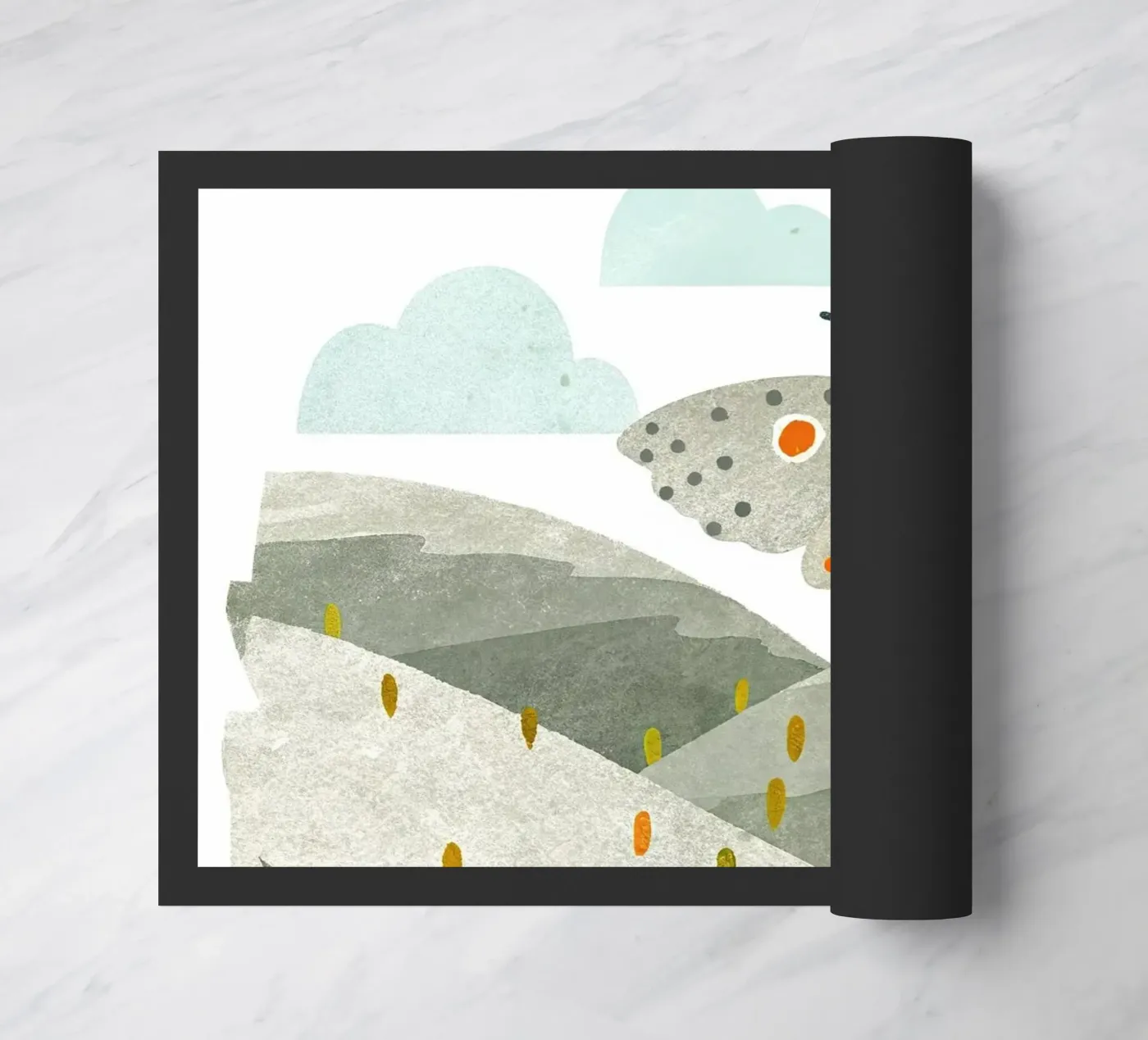 Vlinders deurmat van 🐹 BABY ART PRINTS