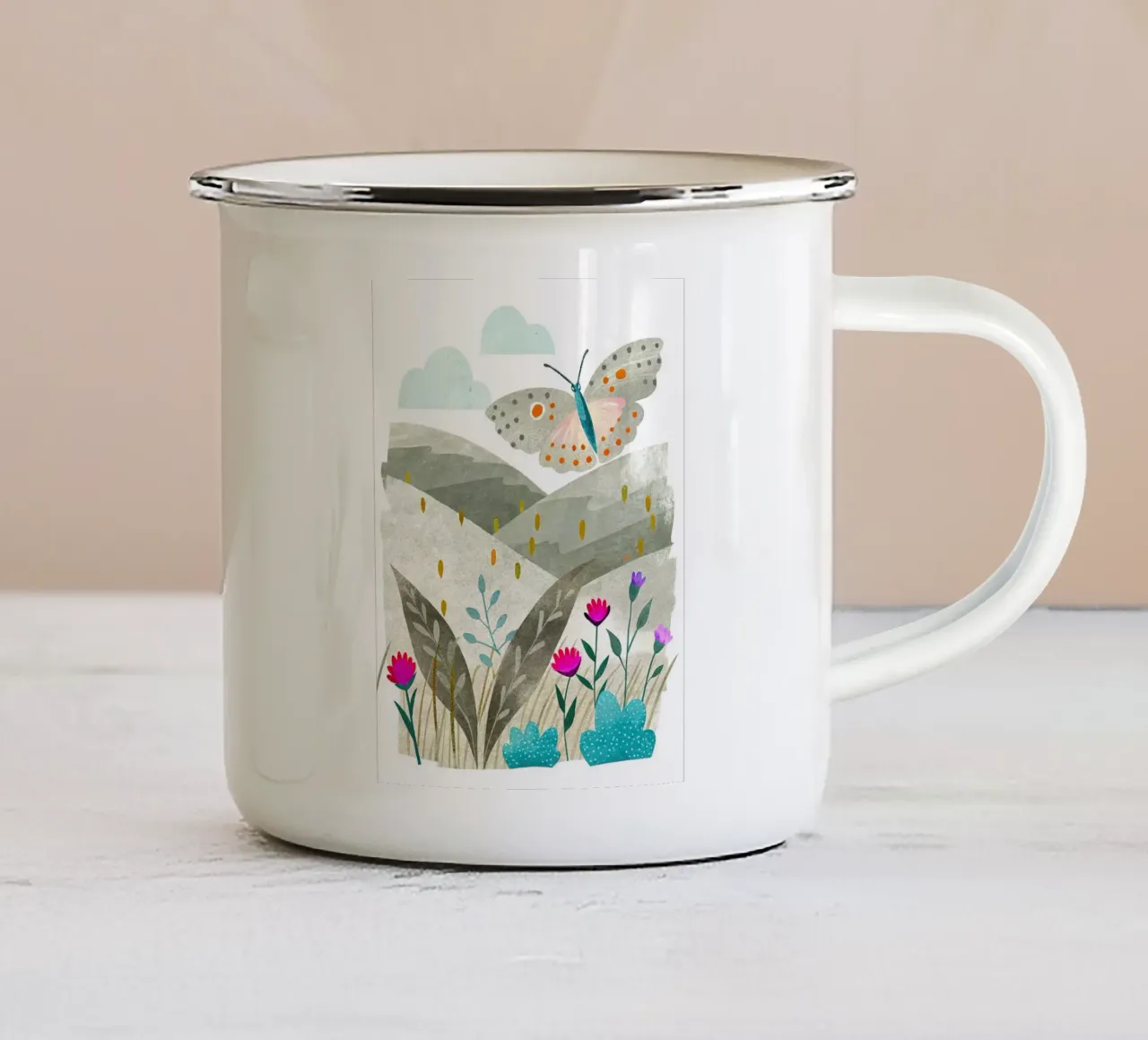 Farfalle tazza in smalto da 🐹 BABY ART PRINTS