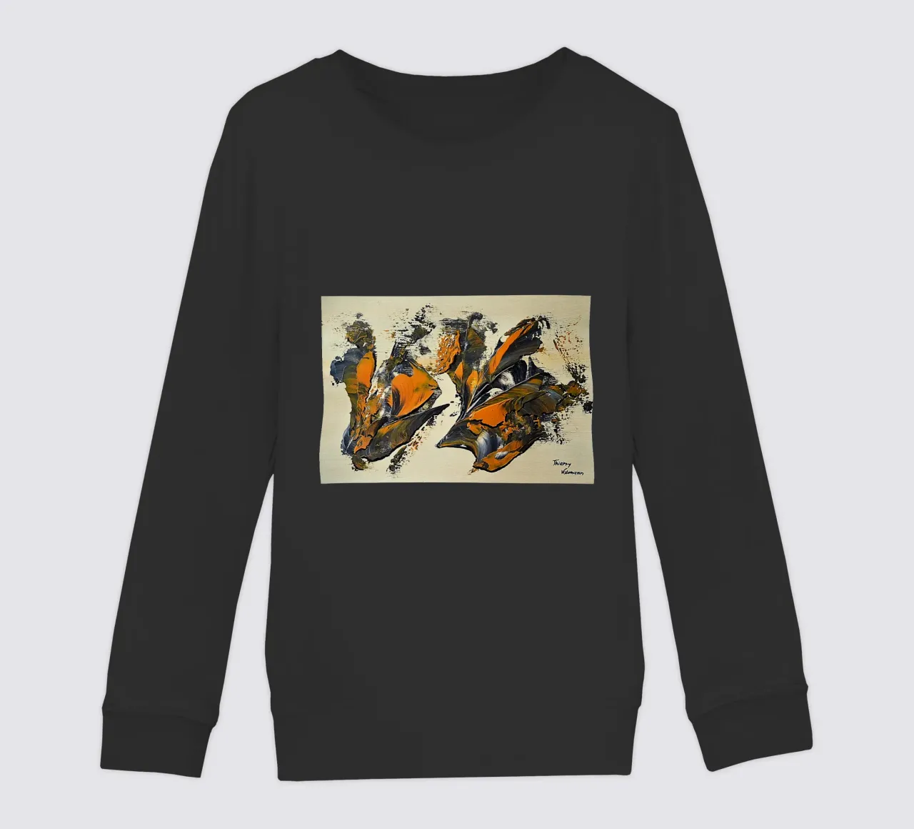 MESSAGE FROM THE HEART 23 felpa bambino da Thierry Vobmann Abstract painting