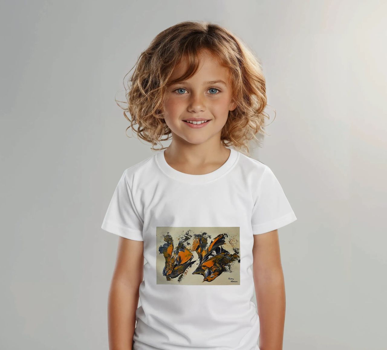 MESSAGE FROM THE HEART 23 t-shirt bambini da Thierry Vobmann Abstract painting