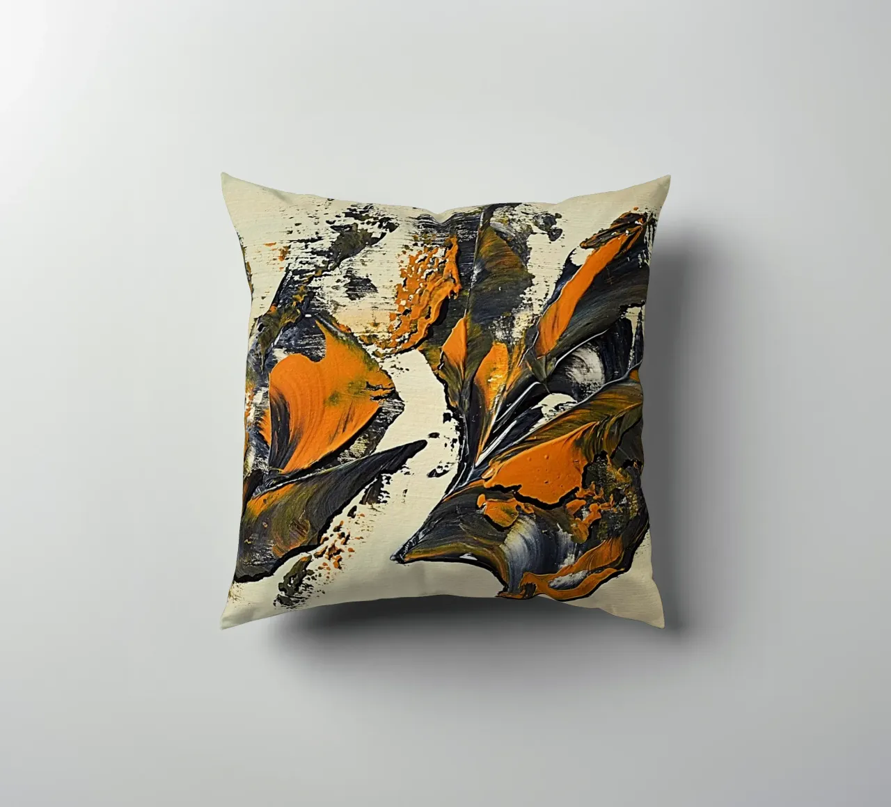 MESSAGE FROM THE HEART 23 cuscino da Thierry Vobmann Abstract painting