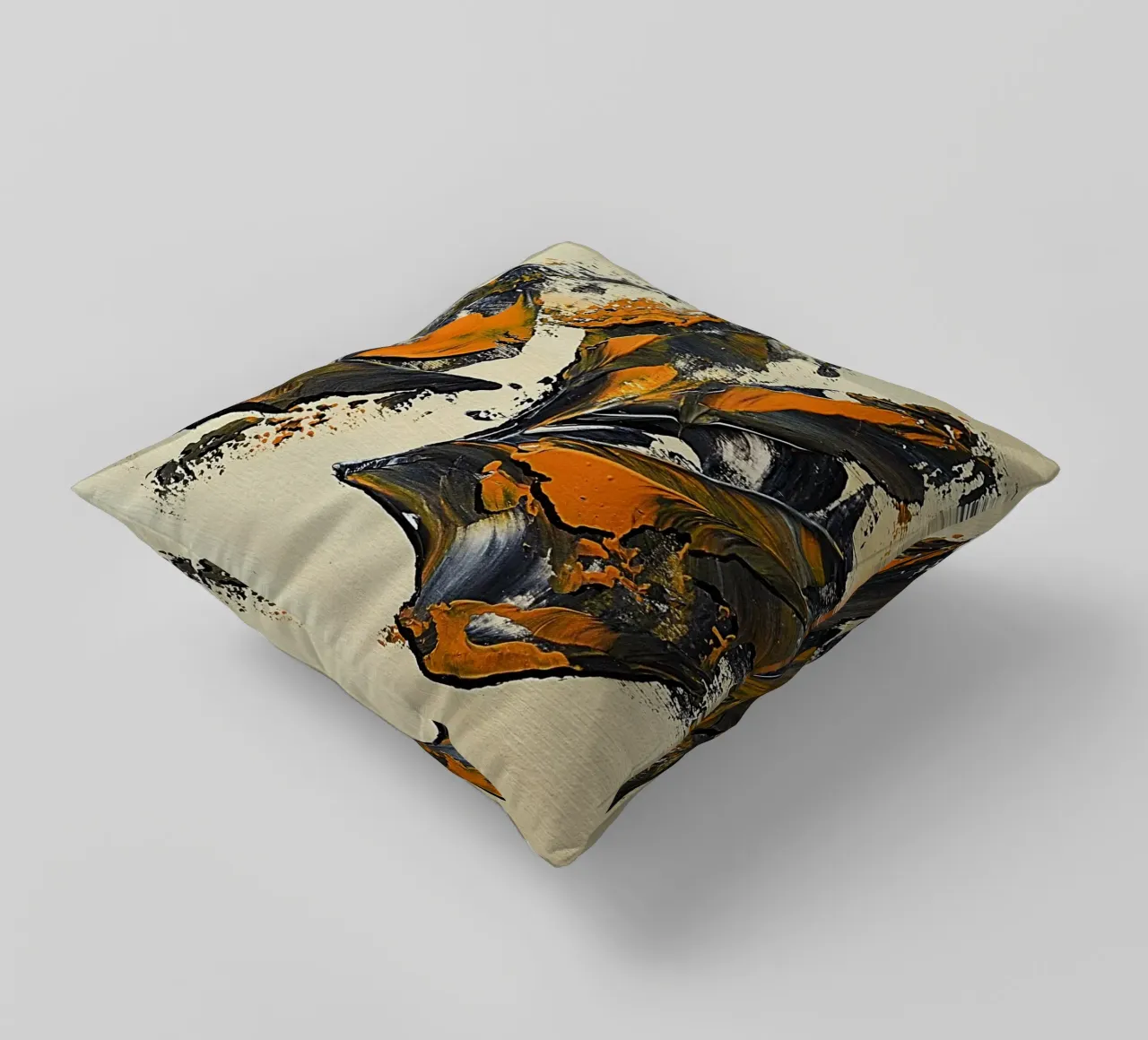 MESSAGE FROM THE HEART 23 cuscino da Thierry Vobmann Abstract painting