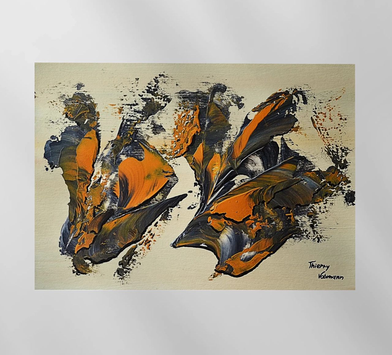 MESSAGE FROM THE HEART 23 pellicola backlit da Thierry Vobmann Abstract painting