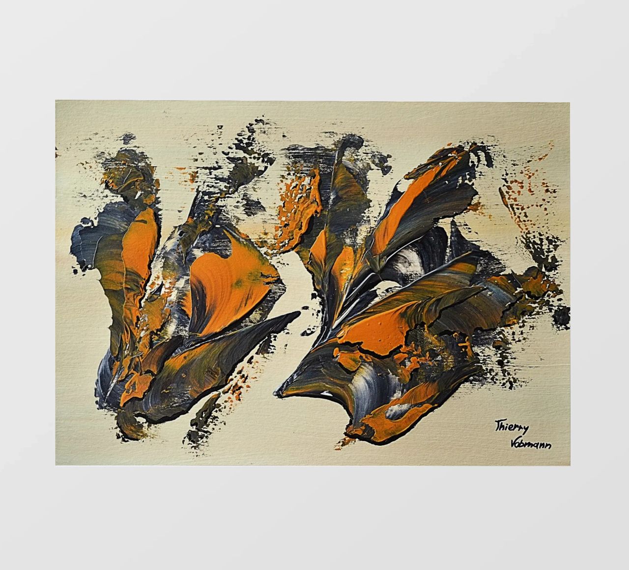 MESSAGE FROM THE HEART 23 pellicola backlit da Thierry Vobmann Abstract painting