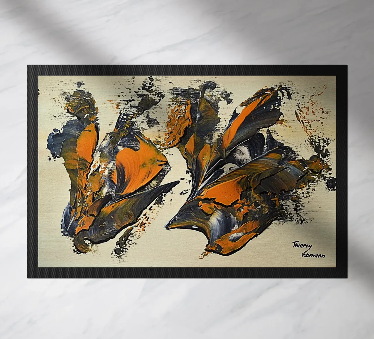 MESSAGE FROM THE HEART 23 zerbino da Thierry Vobmann Abstract painting