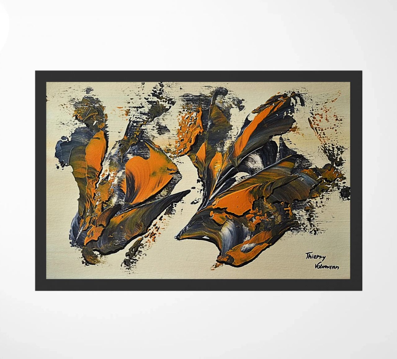MESSAGE FROM THE HEART 23 zerbino da Thierry Vobmann Abstract painting