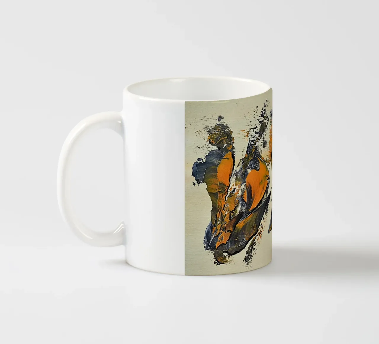 MESSAGE FROM THE HEART 23 Keramik Tasse von Thierry Vobmann Abstract painting
