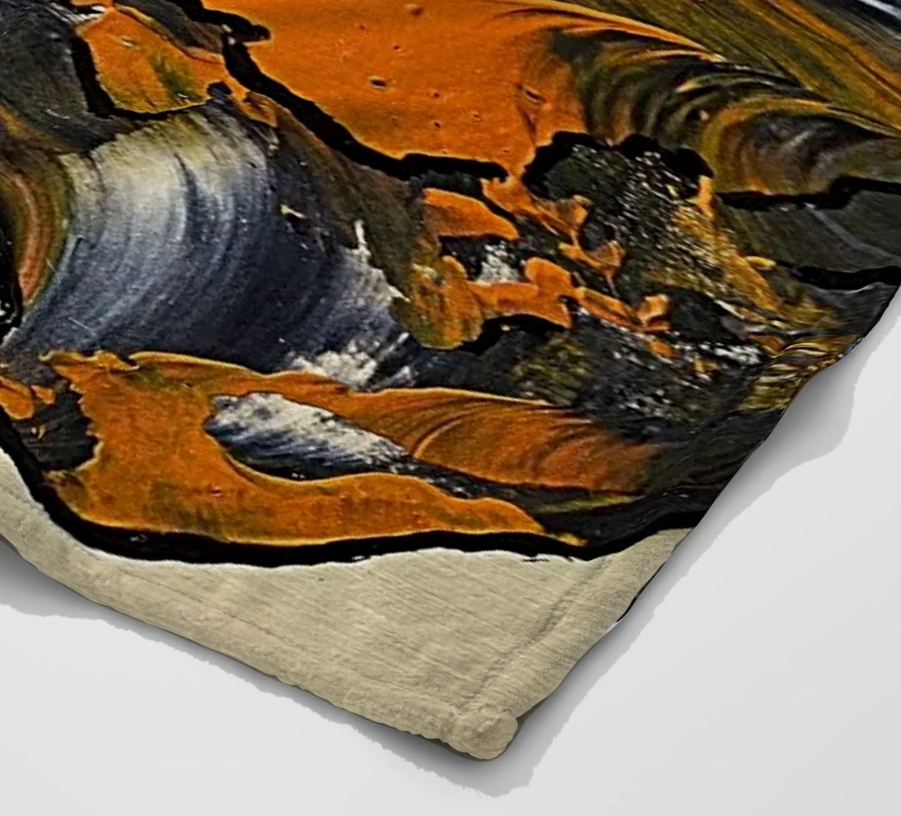 MESSAGE FROM THE HEART 23 coperta in pile da Thierry Vobmann Abstract painting