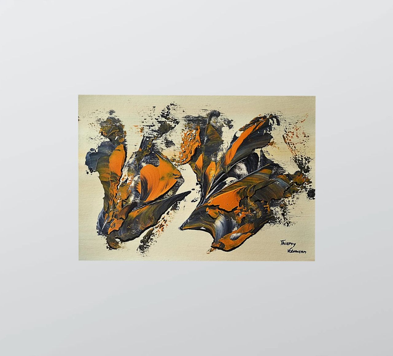 MESSAGE FROM THE HEART 23 adesivo da Thierry Vobmann Abstract painting